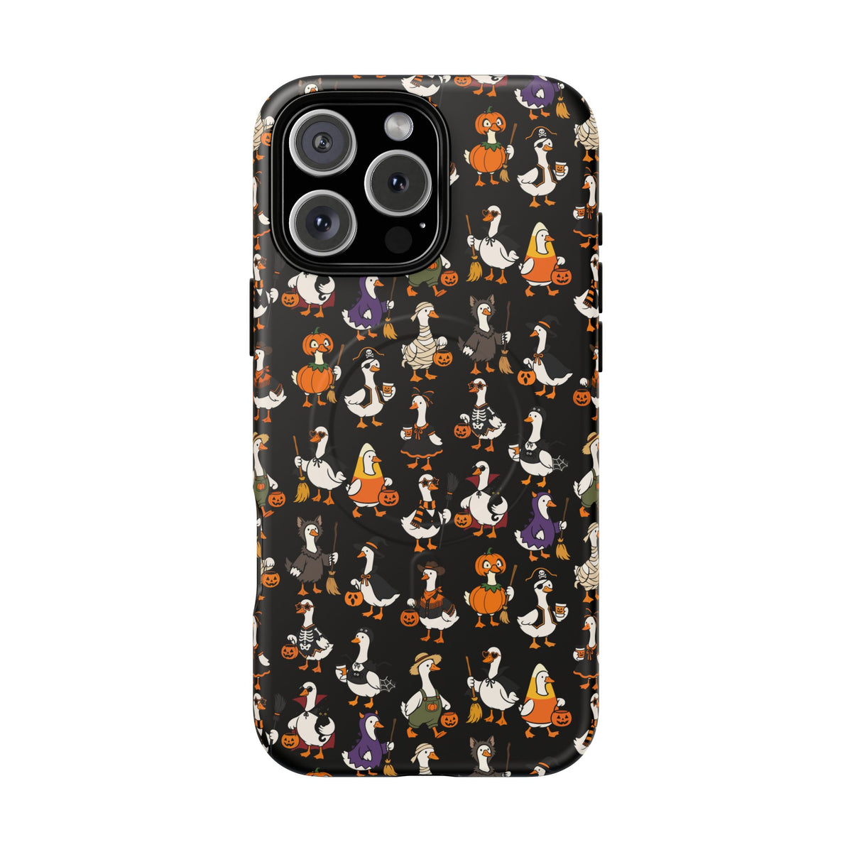 Cute Halloween Ducks phone case Black | Tough Magnetic Case