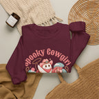 Crewneck Sweatshirt — “Spooky Cowgirl” Cute Western Cowboy Cowgirl Ghost Halloween Pullover
