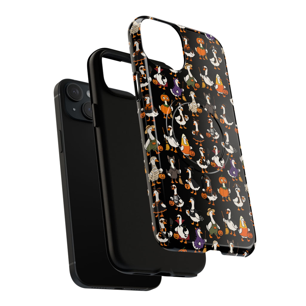 Cute Halloween Ducks phone case Black | Tough Magnetic Case