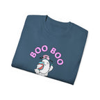 Boo Boo Crew Tee — Cute Phlebotomist Nurse RN PRN DR Ghost Nursing Pharmacy Halloween T‑Shirt