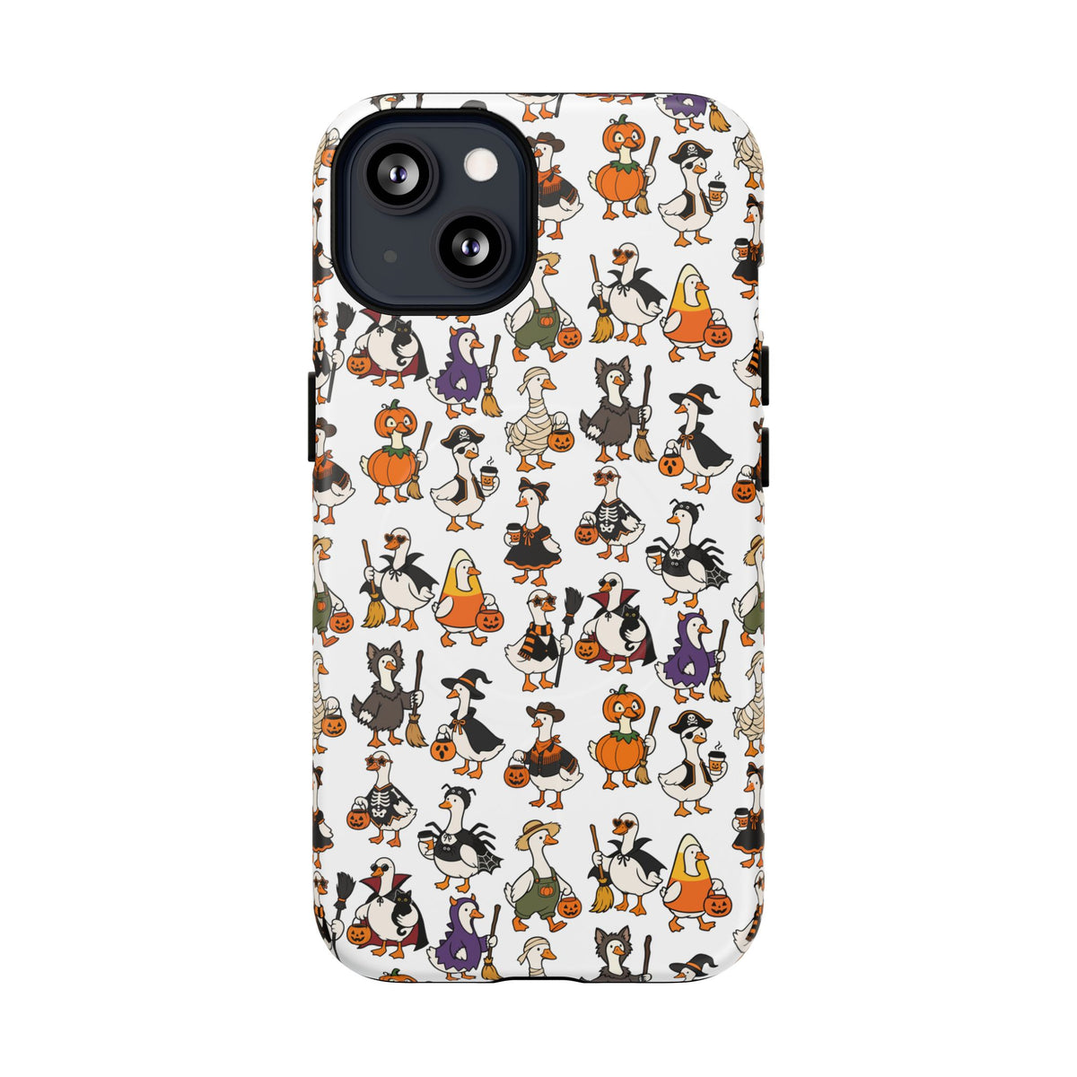 Cute Halloween Ducks phone case White| Tough Magnetic Case