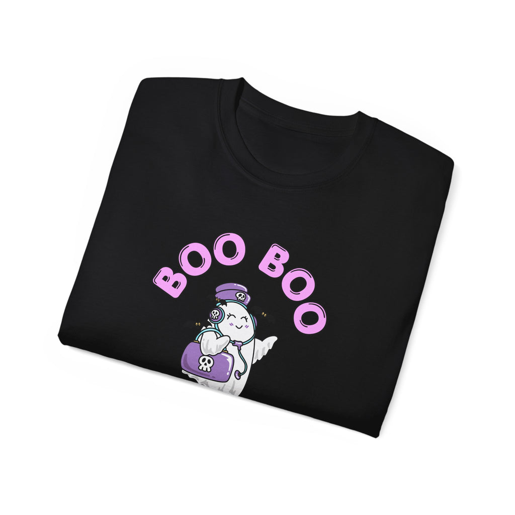Boo Boo Crew Tee — Cute Travel Nurse RN PRN DR Triage Ghosts Nursing Pharmacy Halloween T‑Shirt