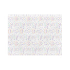 Kawaii Halloween Pattern Velveteen Microfiber Blanket | Pastel Halloween Neon Ghosts Bats Pumpkin Skull