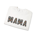 Halloween MAMA sweatshirt | Pumpkin ghost skull lettering crewneck