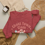Crewneck Sweatshirt — “Ghost Town Glam” Cute Western Cowboy Cowgirl Ghost Halloween Pullover