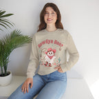 Crewneck Sweatshirt — “Howdya Boo?” Cute Western Cowboy Cowgirl Ghost Halloween Pullover
