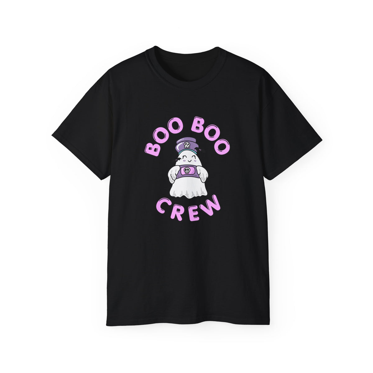 Boo Boo Crew Tee — Cute Nurse RN PRN DR Ghost Nursing Pharmacy Bandaid Halloween T‑Shirt