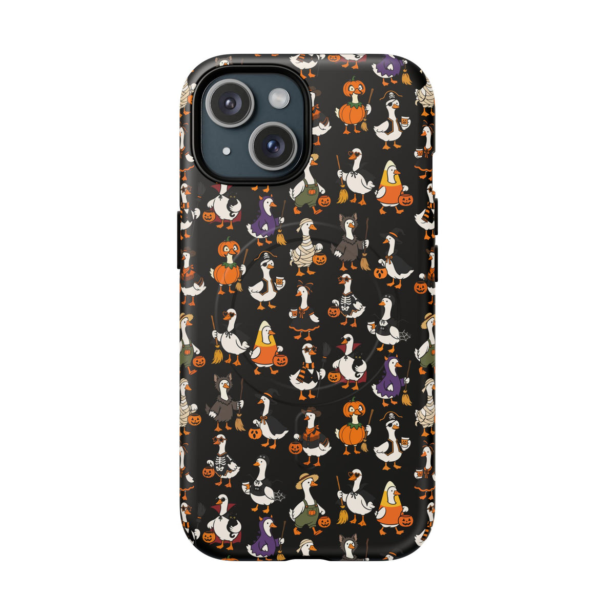 Cute Halloween Ducks phone case Black | Tough Magnetic Case