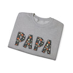 Papa Pumpkin Skull Halloween Sweatshirt | Dad Father Grandpa Grandfather Autumn Crew Halloween Sweater
