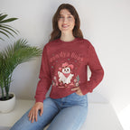 Crewneck Sweatshirt — “Howdya Boo?” Cute Western Cowboy Cowgirl Ghost Halloween Pullover