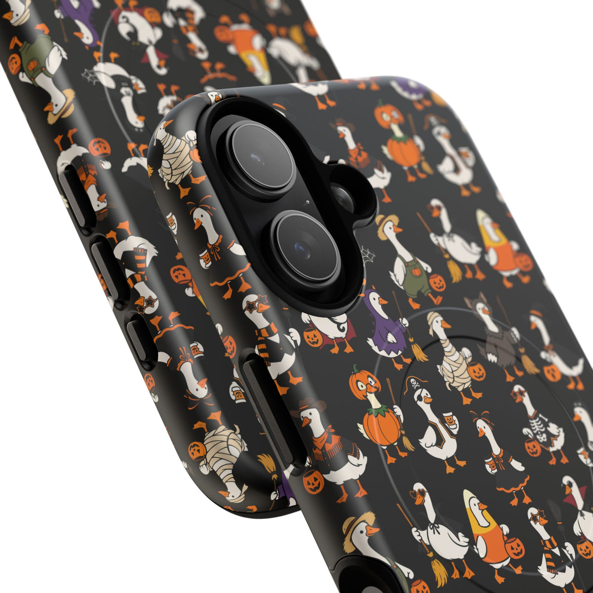 Cute Halloween Ducks phone case Black | Tough Magnetic Case
