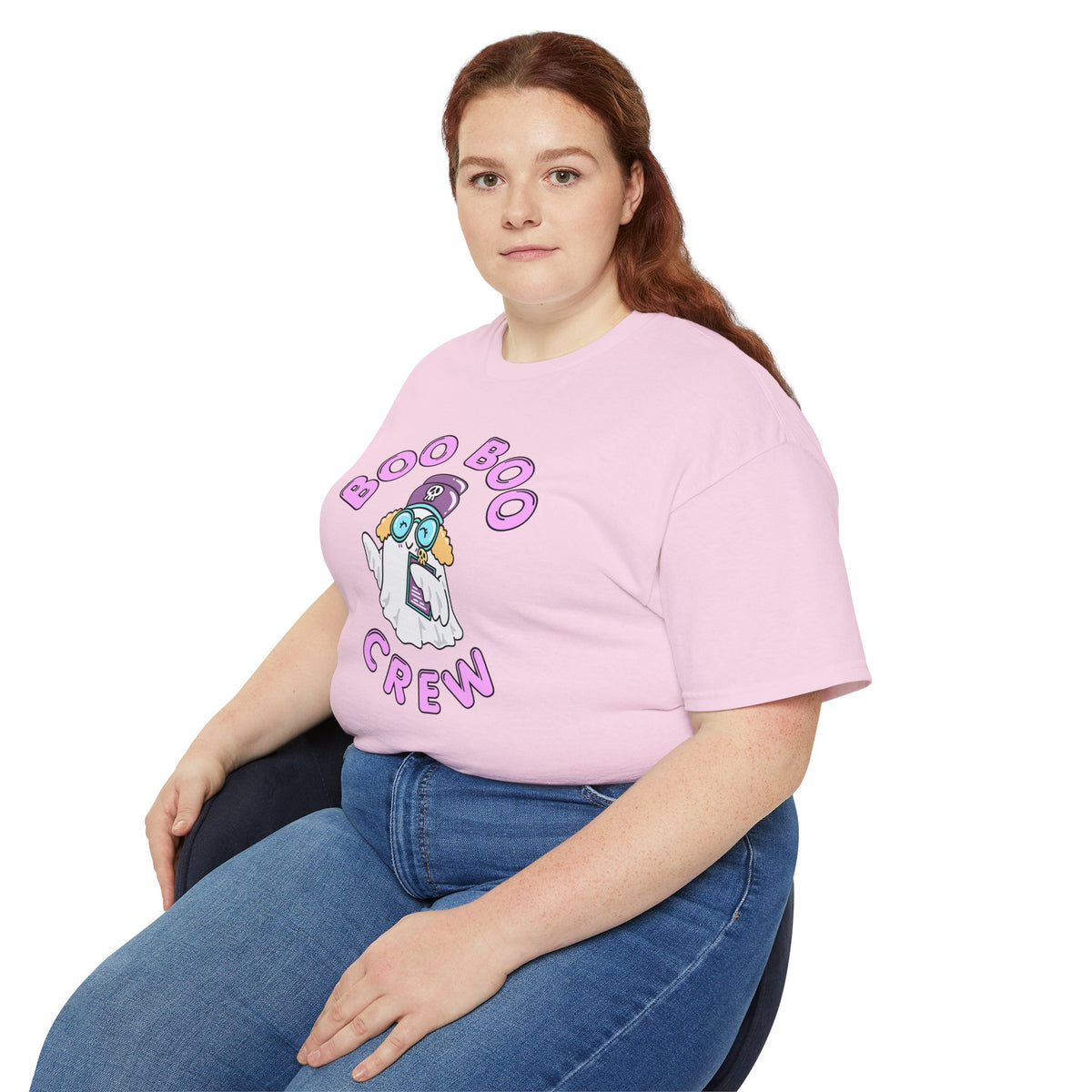 Boo Boo Crew Tee — Cute Blonde Nurse RN PRN DR Triage Ghosts Nursing Pharmacy Halloween T‑Shirt