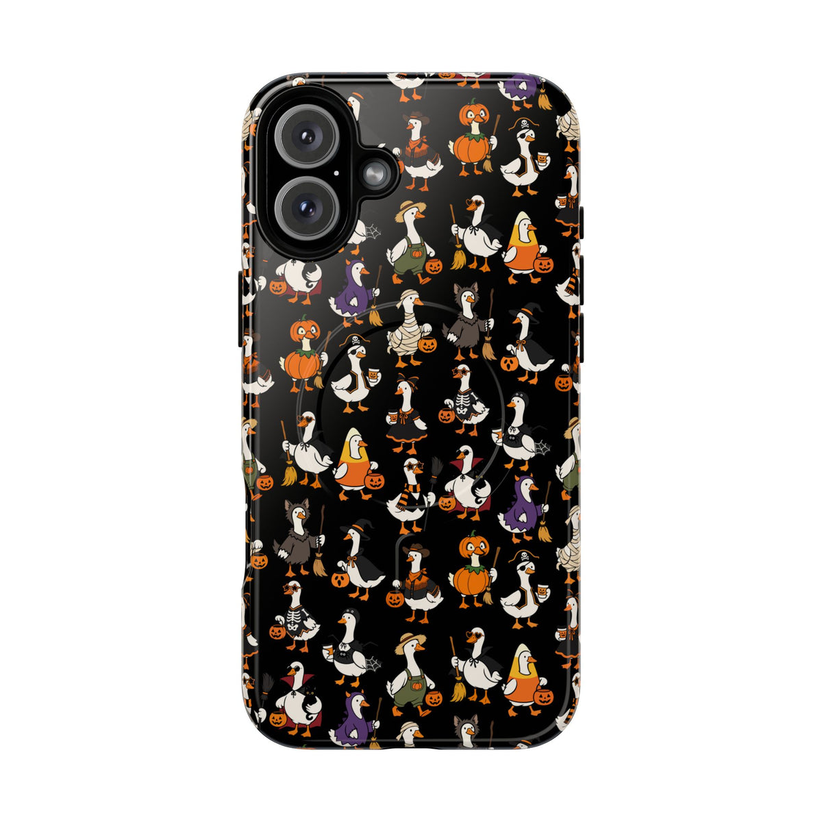 Cute Halloween Ducks phone case Black | Tough Magnetic Case