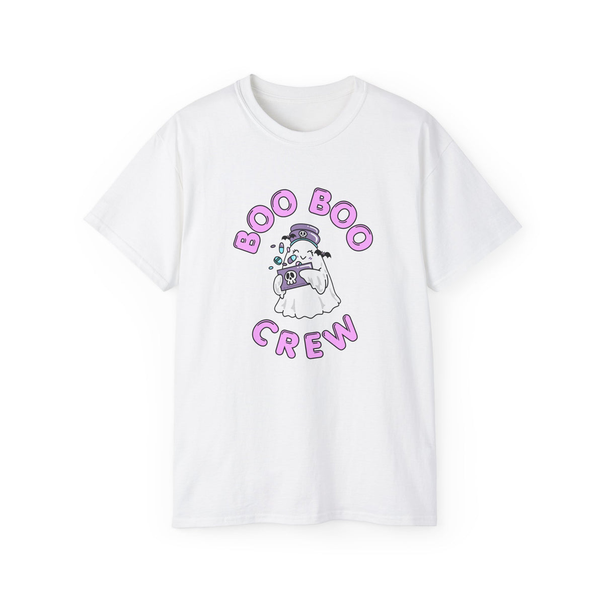 Boo Boo Crew Tee — Cute Nurse RN PRN DR Ghost Nursing Pharmacy Tech Halloween T‑Shirt