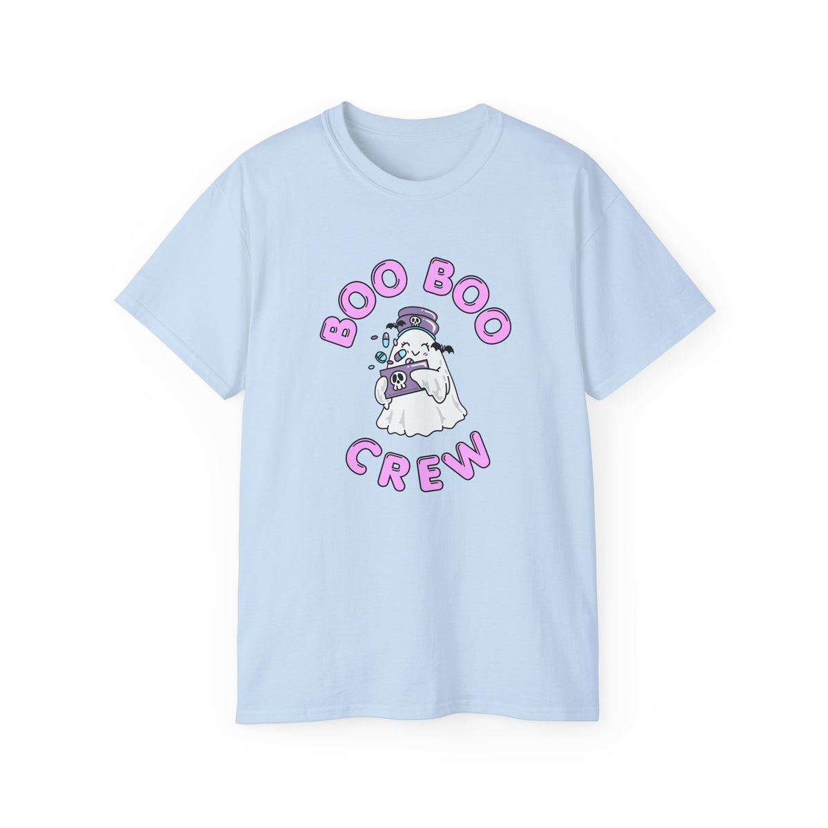 Boo Boo Crew Tee — Cute Nurse RN PRN DR Ghost Nursing Pharmacy Tech Halloween T‑Shirt