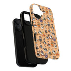 Cute Halloween Ducks phone case Orange | Tough Magnetic Case