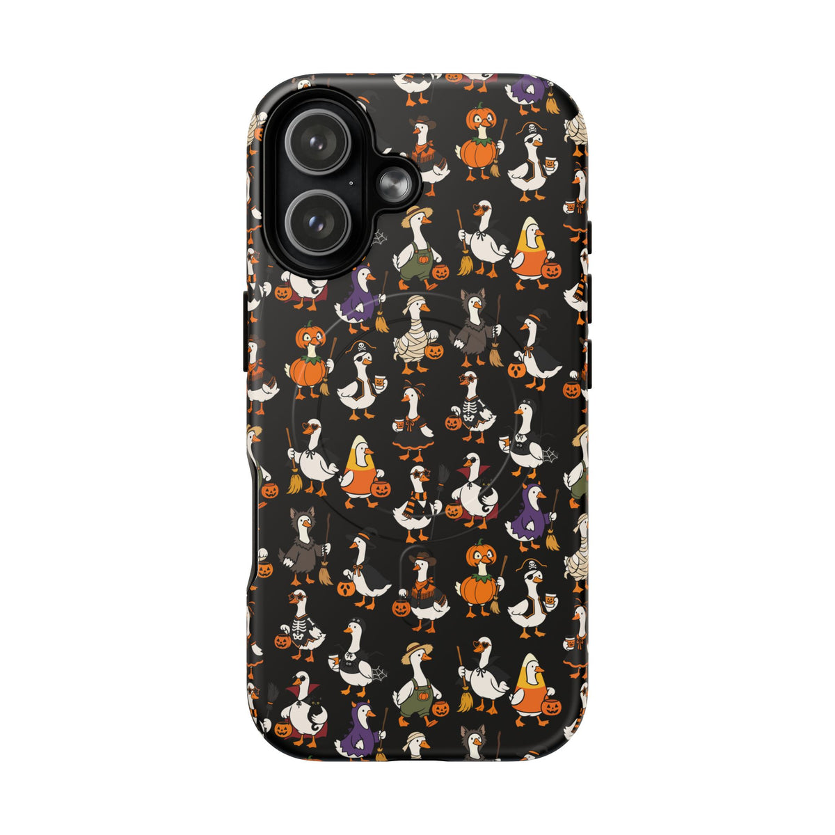 Cute Halloween Ducks phone case Black | Tough Magnetic Case