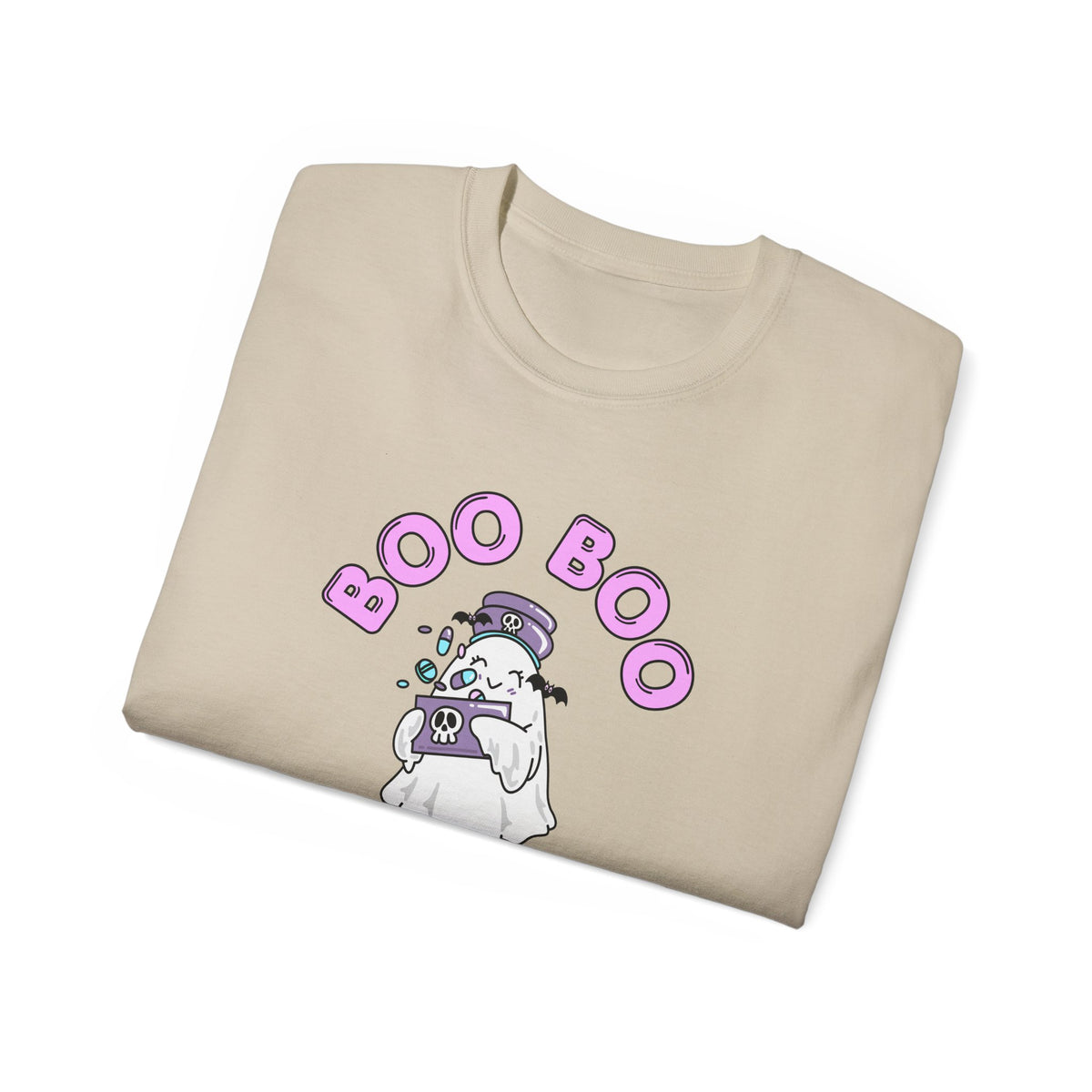 Boo Boo Crew Tee — Cute Nurse RN PRN DR Ghost Nursing Pharmacy Tech Halloween T‑Shirt