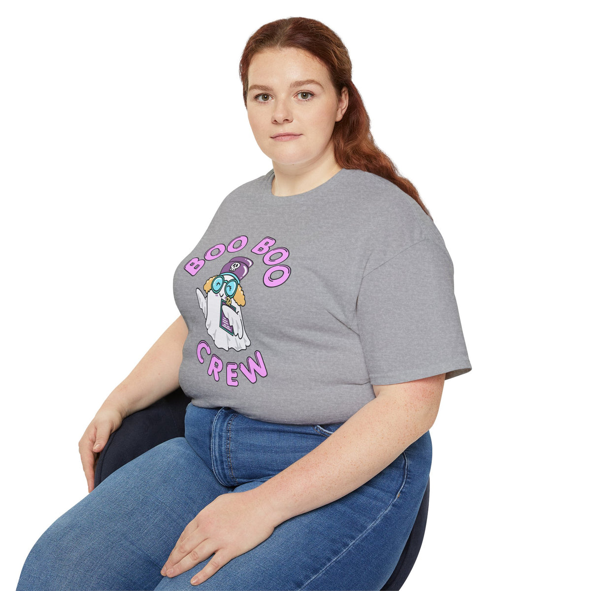 Boo Boo Crew Tee — Cute Blonde Nurse RN PRN DR Triage Ghosts Nursing Pharmacy Halloween T‑Shirt