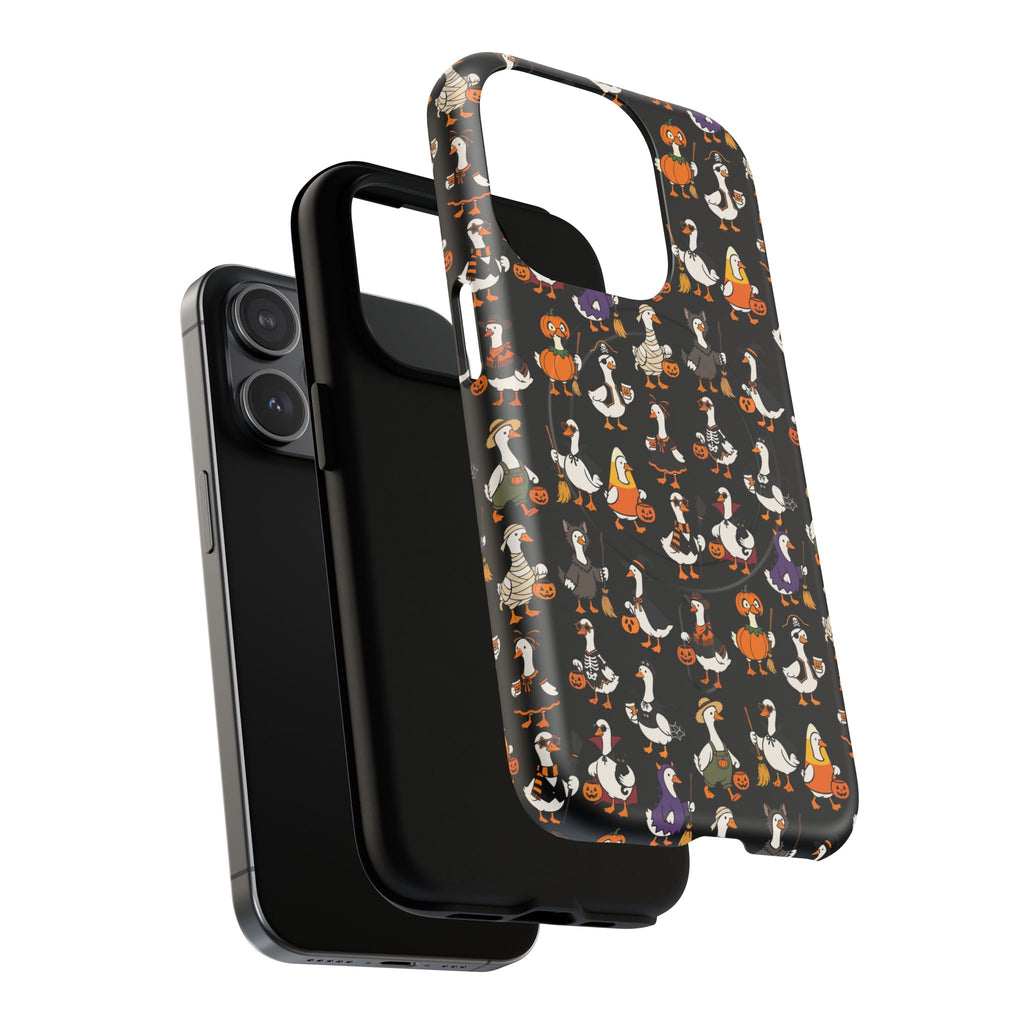 Cute Halloween Ducks phone case Black | Tough Magnetic Case