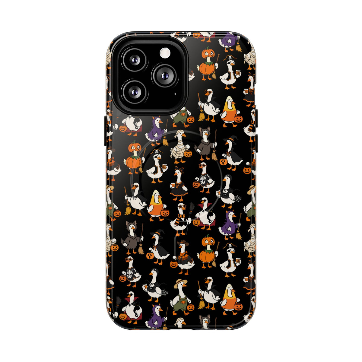 Cute Halloween Ducks phone case Black | Tough Magnetic Case