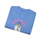 Boo Boo Crew Tee — Cute Blonde Nurse RN PRN DR Triage Ghosts Nursing Pharmacy Halloween T‑Shirt