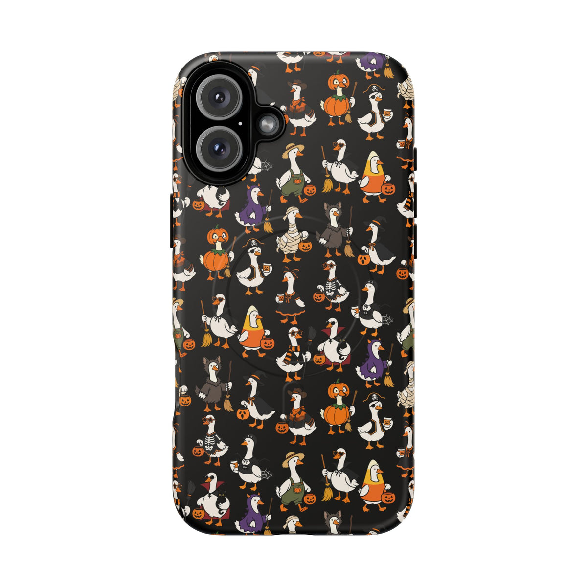 Cute Halloween Ducks phone case Black | Tough Magnetic Case
