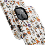 Cute Halloween Ducks phone case White| Tough Magnetic Case
