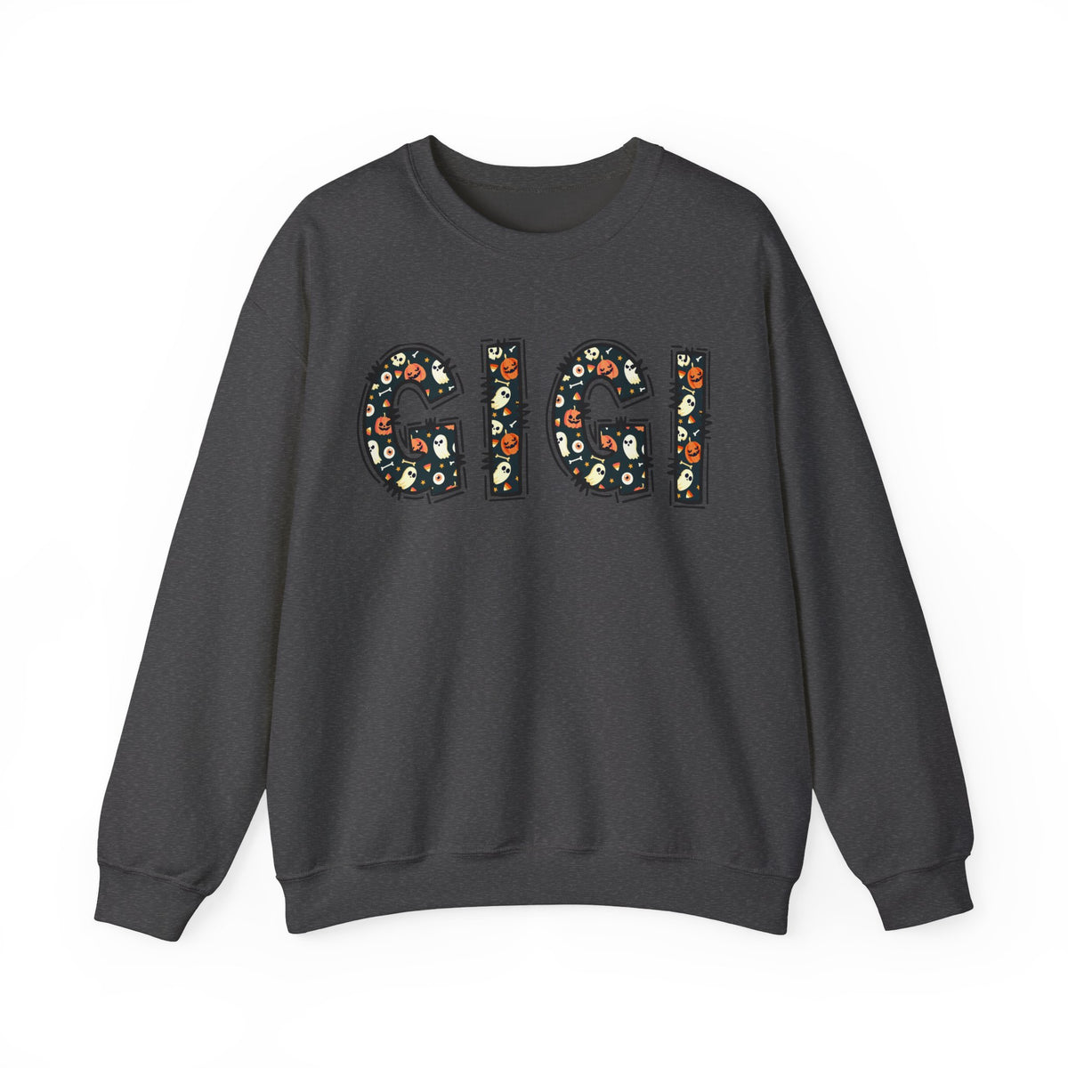 GIGI Pumpkin Skull Halloween Sweatshirt | Grandma Grandmother Mamaw Autumn Crew Sweater