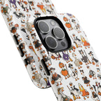 Cute Halloween Ducks phone case White| Tough Magnetic Case