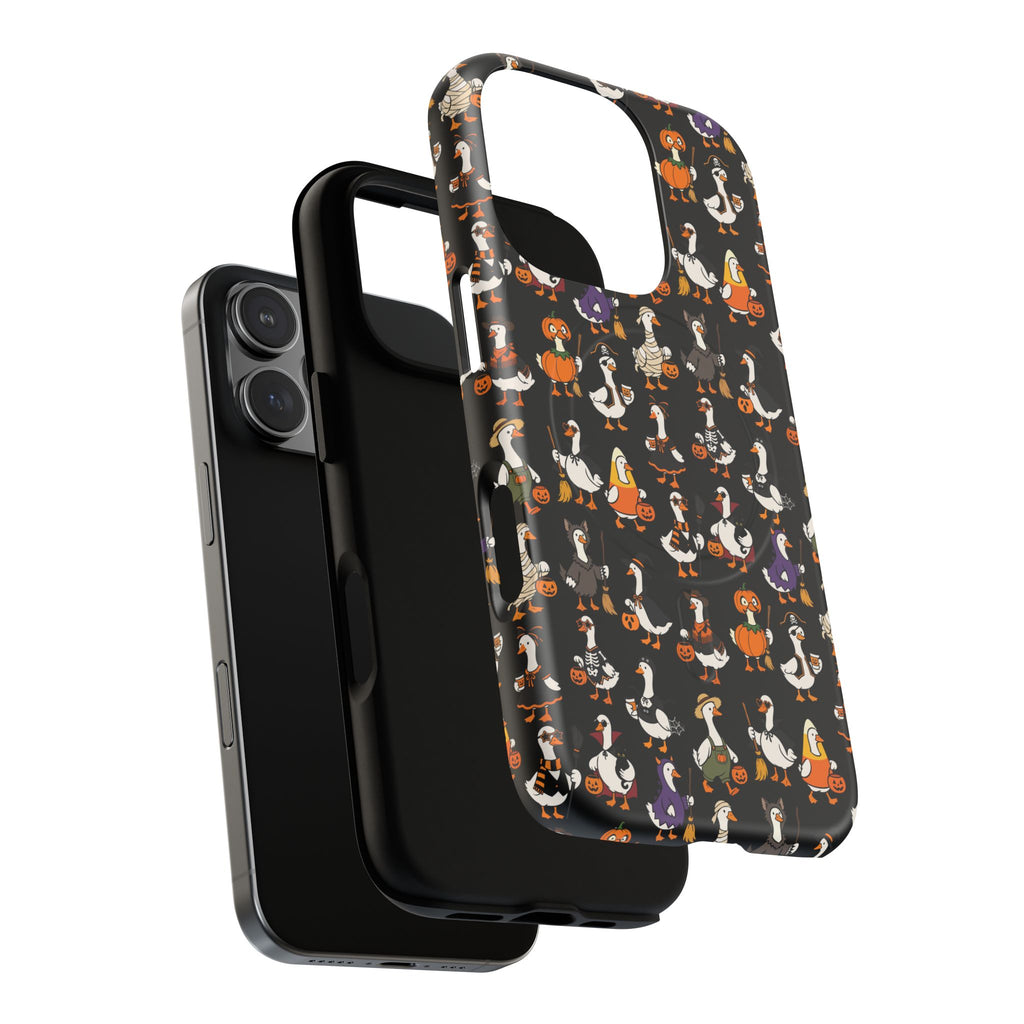 Cute Halloween Ducks phone case Black | Tough Magnetic Case
