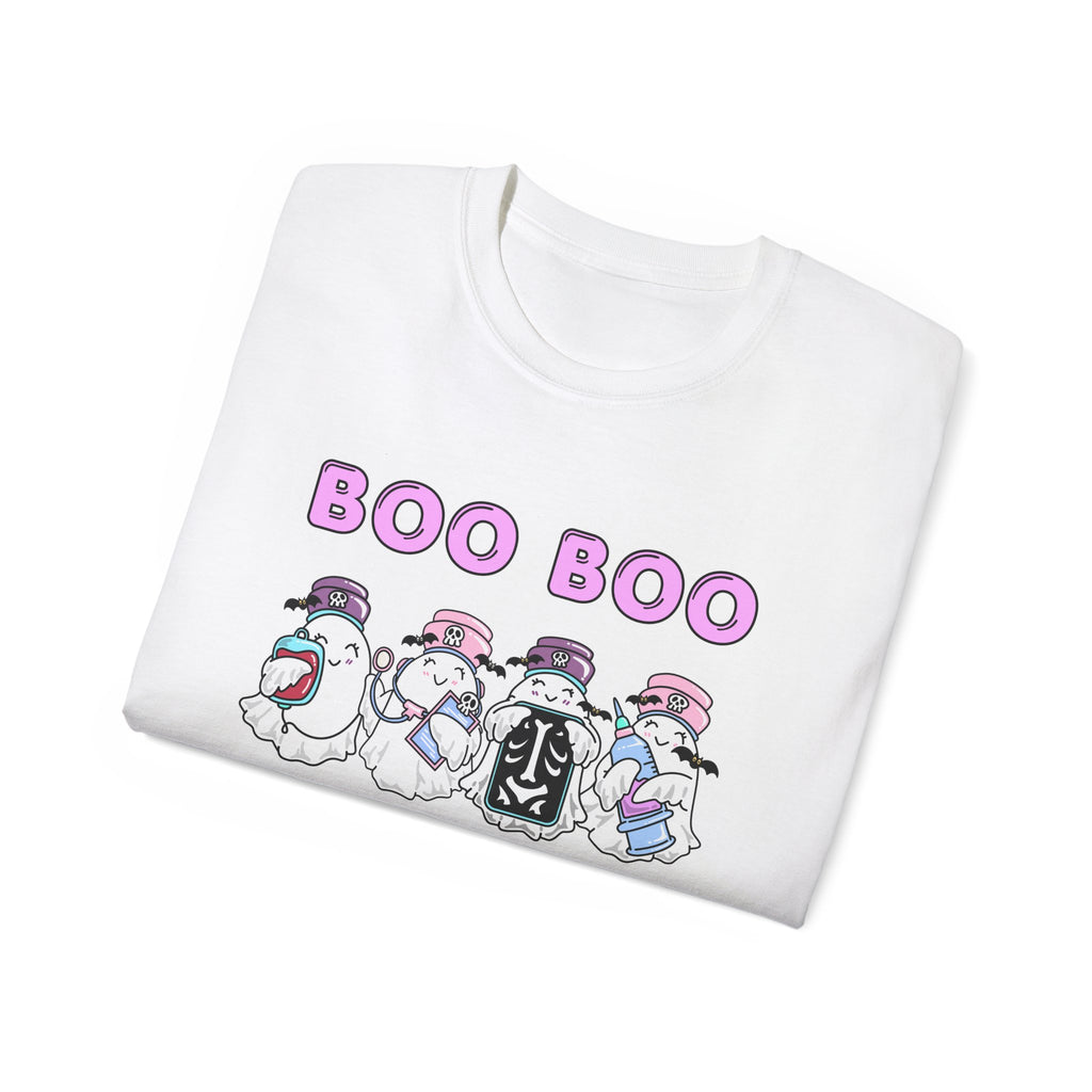 Boo Boo Crew Tee — Cute Nurse Ghosts Nursing Halloween T‑Shirt