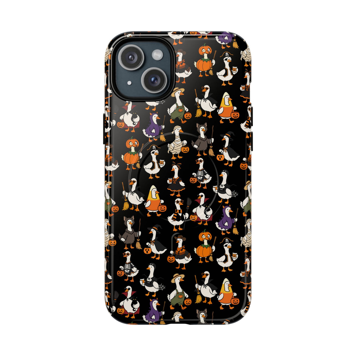Cute Halloween Ducks phone case Black | Tough Magnetic Case
