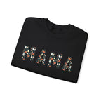 Halloween MAMA sweatshirt | Pumpkin ghost skull lettering crewneck