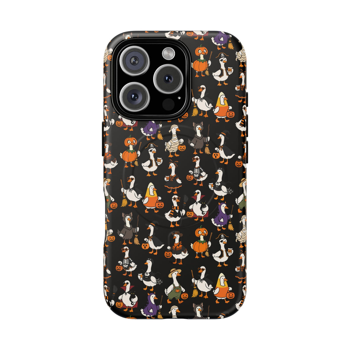Cute Halloween Ducks phone case Black | Tough Magnetic Case