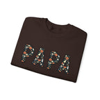 Papa Pumpkin Skull Halloween Sweatshirt | Dad Father Grandpa Grandfather Autumn Crew Halloween Sweater