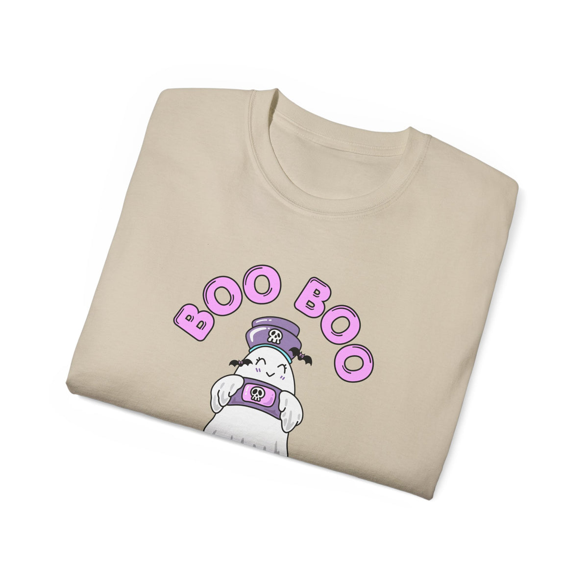 Boo Boo Crew Tee — Cute Nurse RN PRN DR Ghost Nursing Pharmacy Bandaid Halloween T‑Shirt