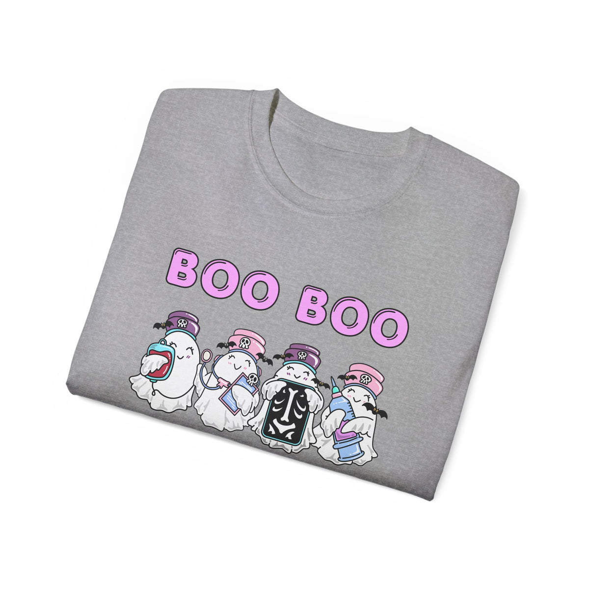 Boo Boo Crew Tee — Cute Nurse Ghosts Nursing Halloween T‑Shirt