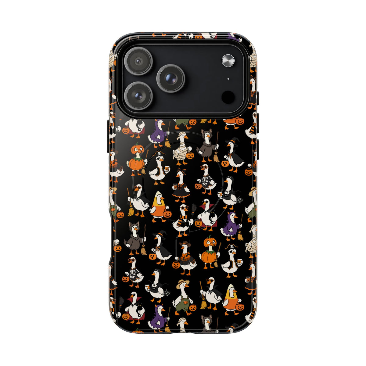 Cute Halloween Ducks phone case Black | Tough Magnetic Case