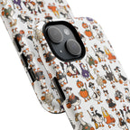 Cute Halloween Ducks phone case White| Tough Magnetic Case