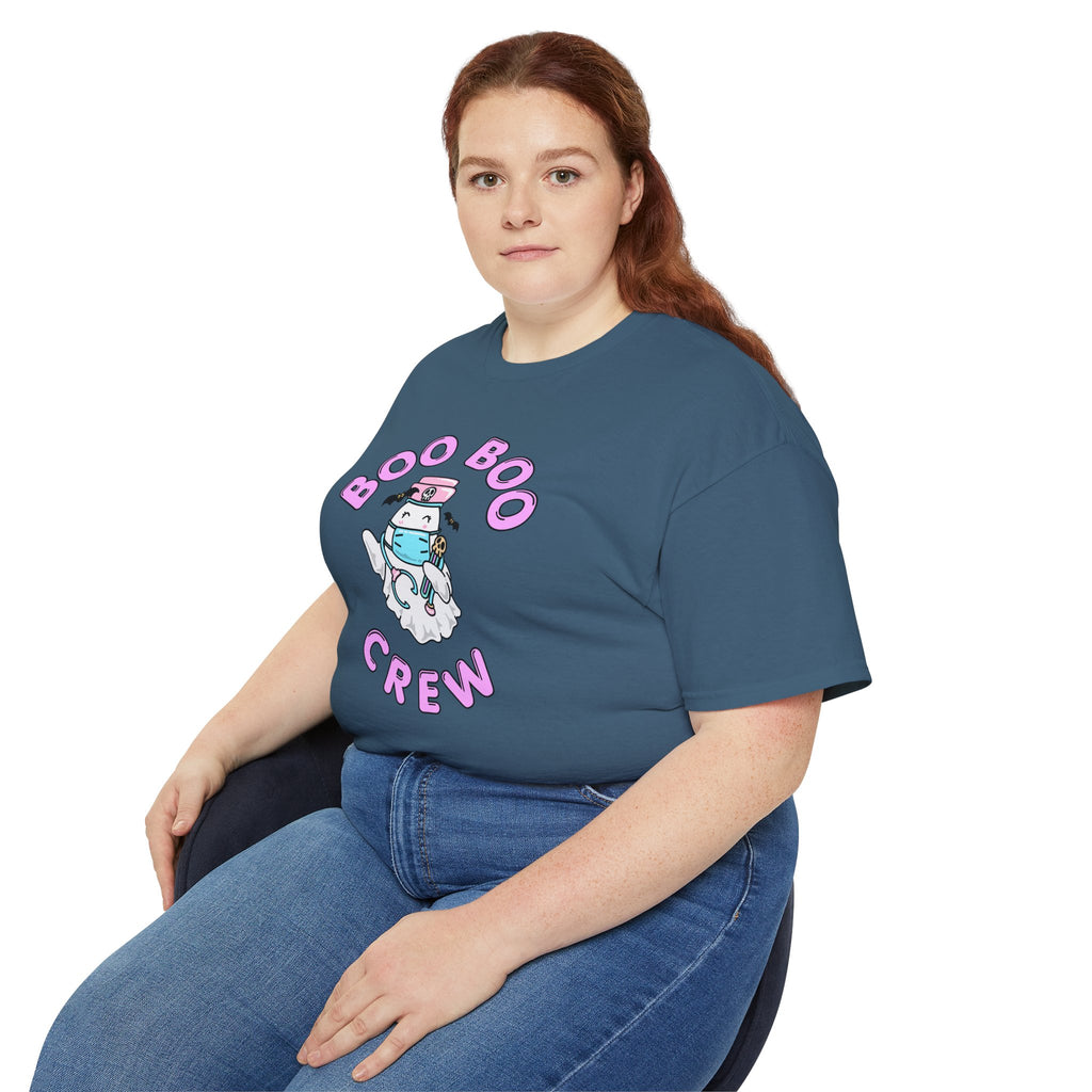 Boo Boo Crew Tee — Cute Nurse RN PRN DR Ghost Nursing Pharmacy Phelbotomy Halloween T‑Shirt