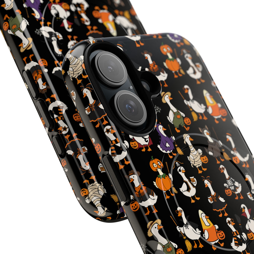 Cute Halloween Ducks phone case Black | Tough Magnetic Case