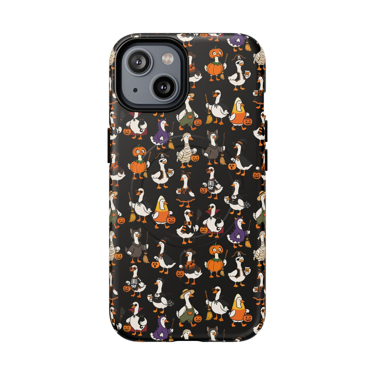 Cute Halloween Ducks phone case Black | Tough Magnetic Case