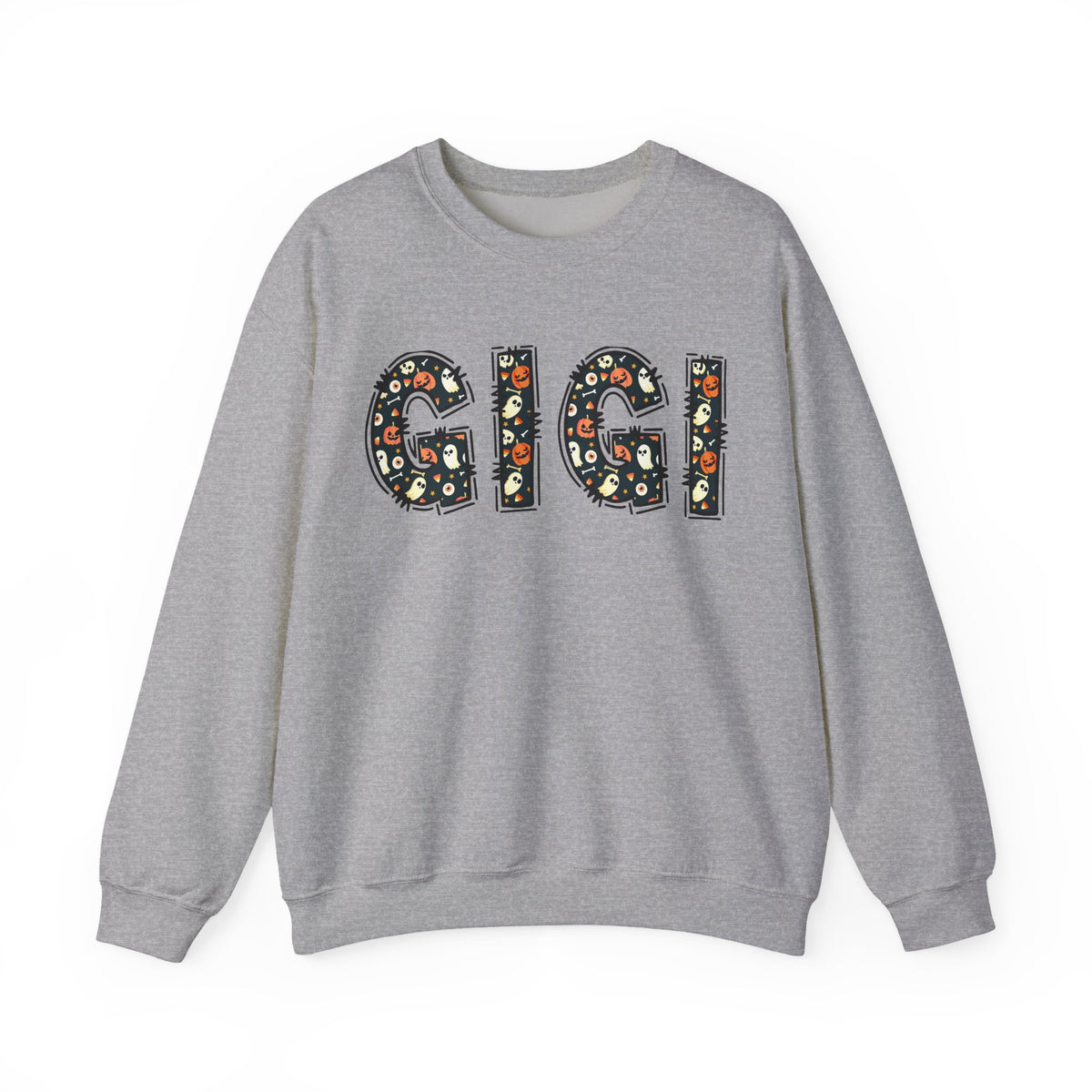 GIGI Pumpkin Skull Halloween Sweatshirt | Grandma Grandmother Mamaw Autumn Crew Sweater