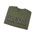 Halloween MAMA sweatshirt | Pumpkin ghost skull lettering crewneck