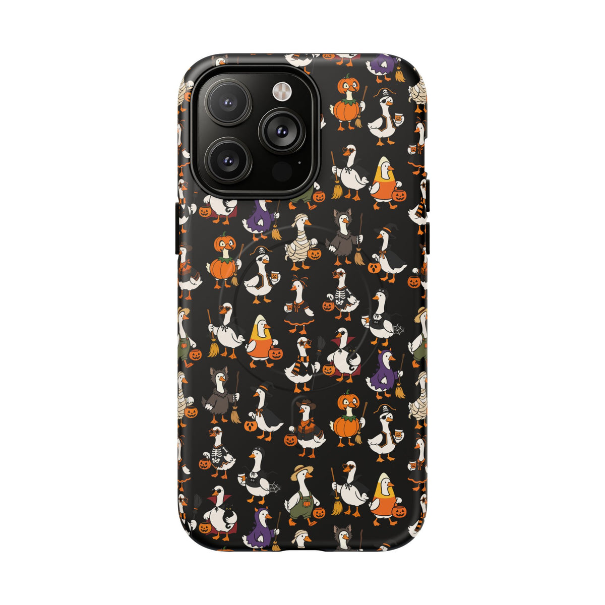 Cute Halloween Ducks phone case Black | Tough Magnetic Case