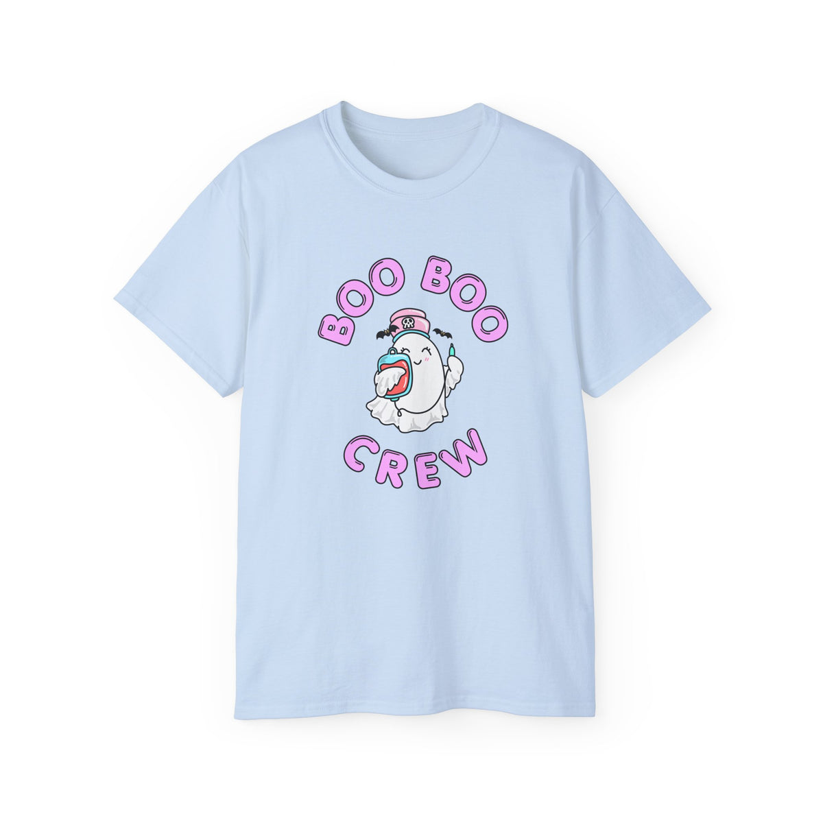 Boo Boo Crew Tee — Cute Phlebotomist Nurse RN PRN DR Ghost Nursing Pharmacy Halloween T‑Shirt