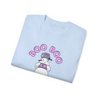 Boo Boo Crew Tee — Cute Nurse RN PRN DR Ghost Nursing Pharmacy Bandaid Halloween T‑Shirt
