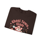 Crewneck Sweatshirt — “Ghost Town Glam” Cute Western Cowboy Cowgirl Ghost Halloween Pullover