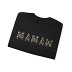 Mamaw Pumpkin Skull Halloween Sweatshirt | Grandma Embroidered Autumn Crew